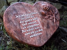 Grabsteinherz Herzstein